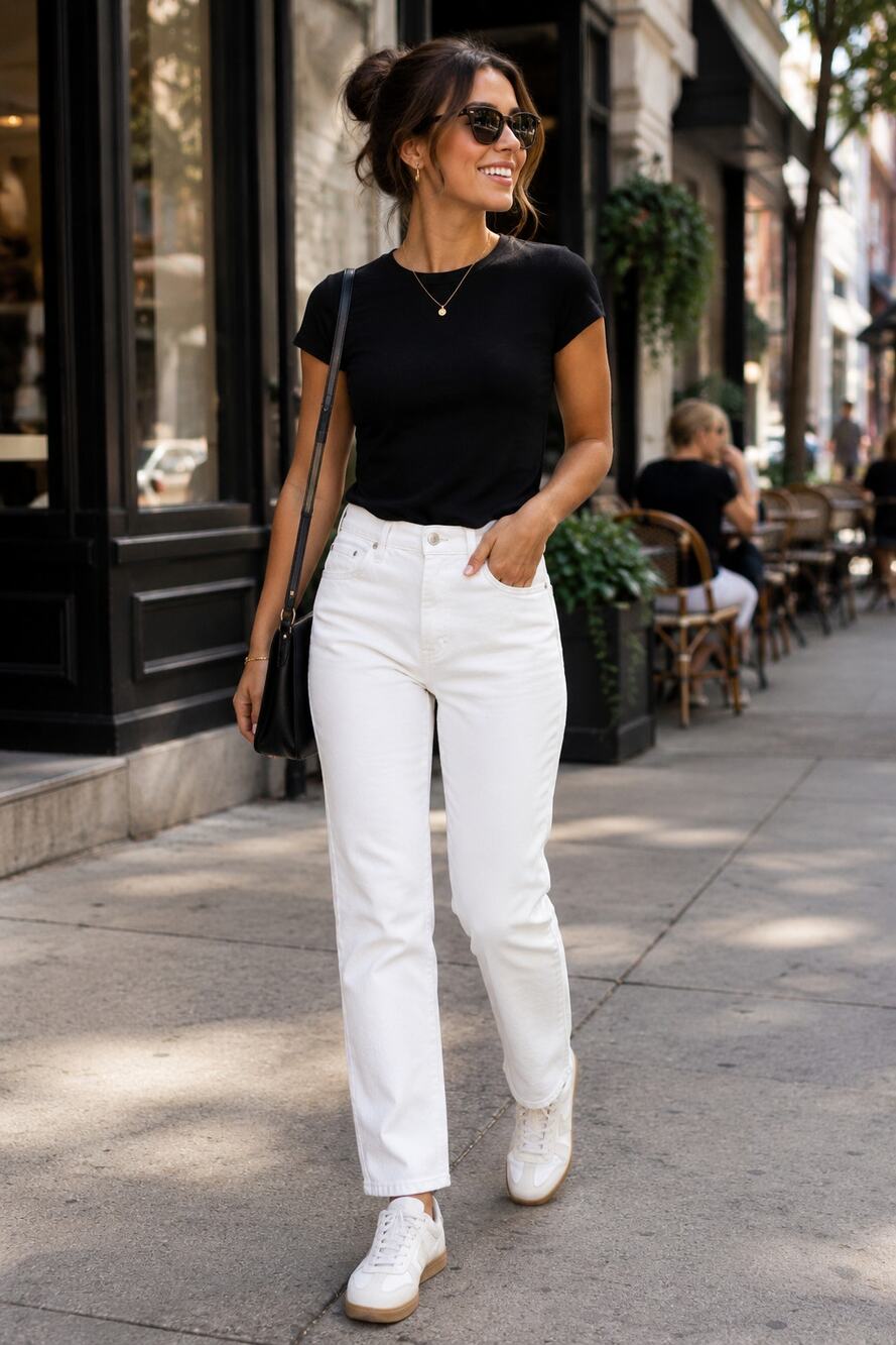 J.Crew Classic Straight White Jeans 26T Tall NWT